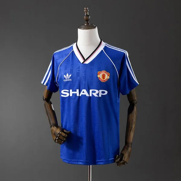 Camiseta de fútbol Manchester United 1988/90 VISITANTE MANGA CORTA VERSION FAN
